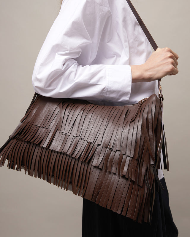Tasel borsa a tracolla con frange 